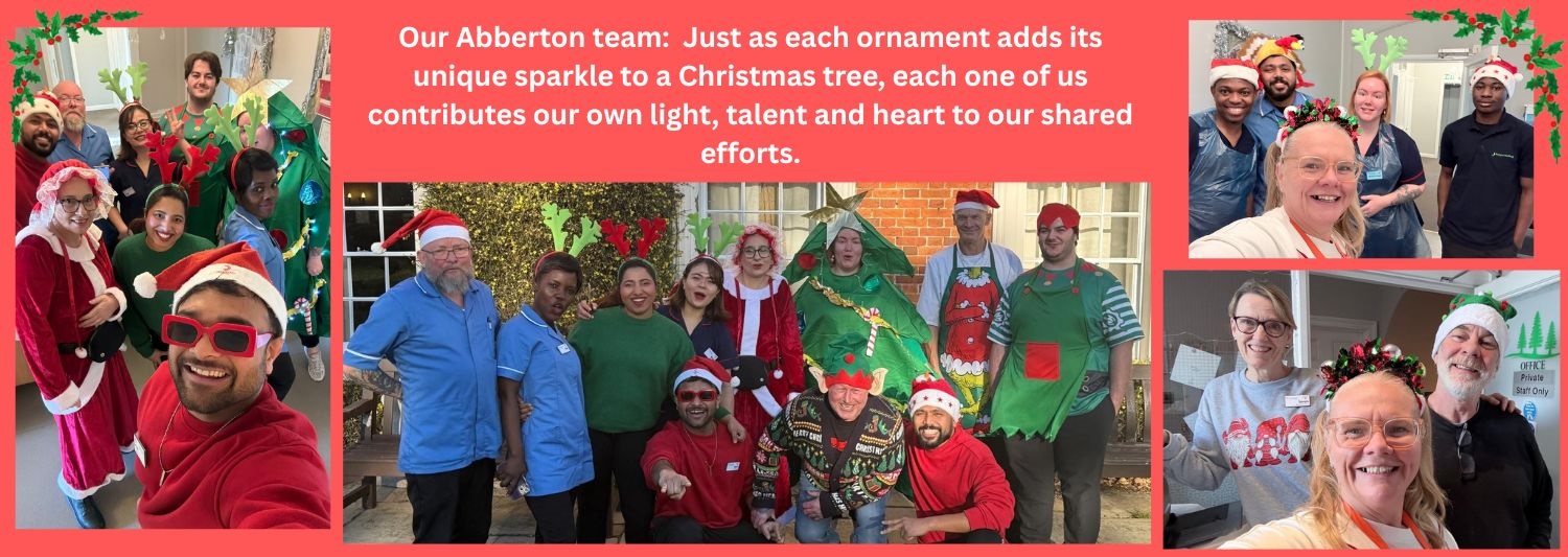 The Abberton team at Christmas 