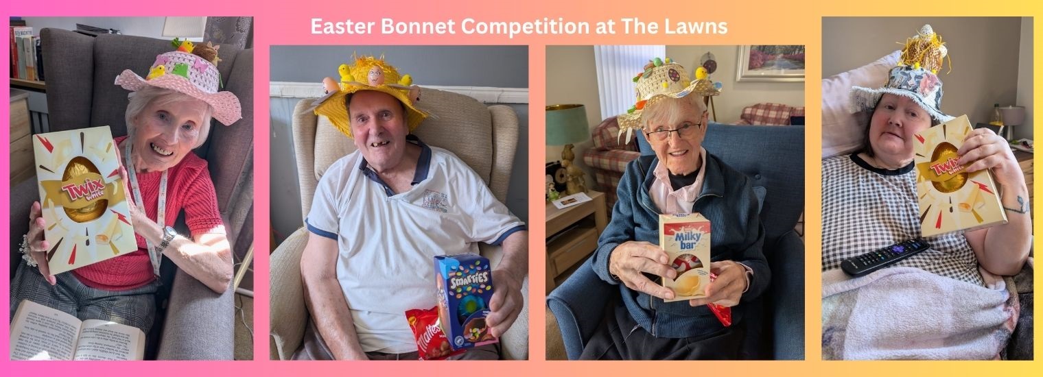 Easter bonnet competition at The Lawns 