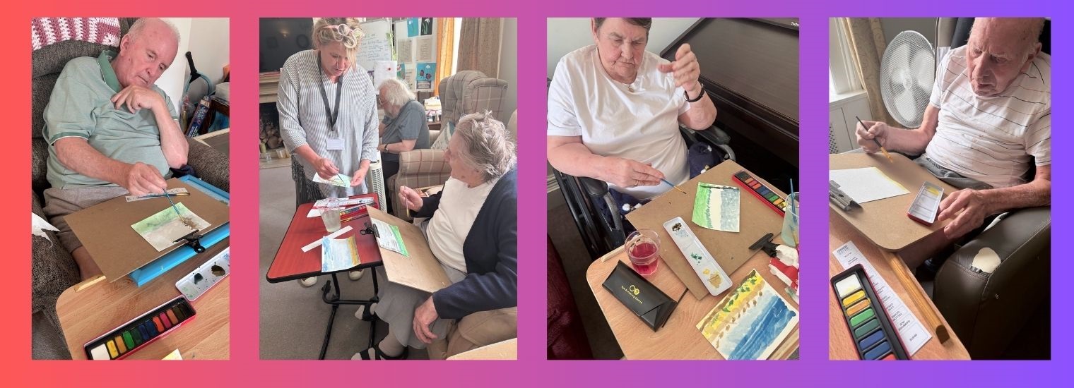 Art therapy with Lianne at Abberton
