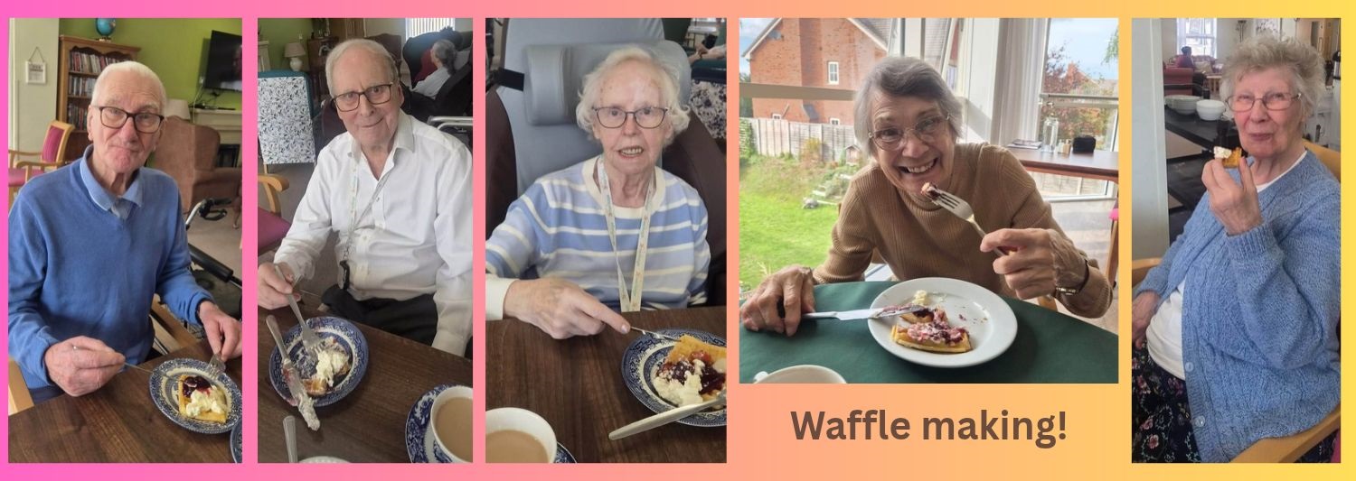 Waffle making at The Lawns