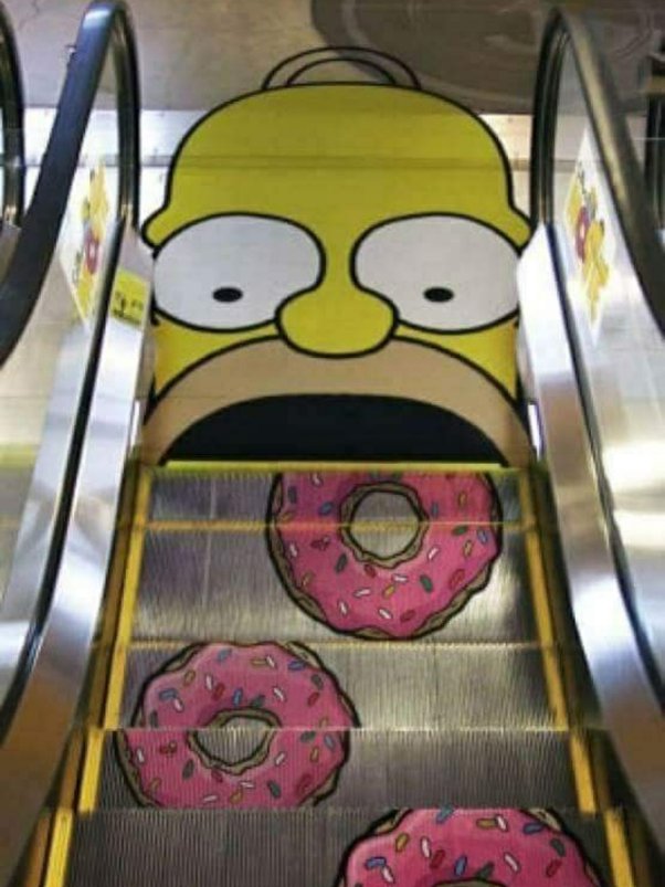 Home Simpson Donut Escalator