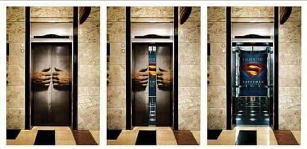 Superman Elevator Doors