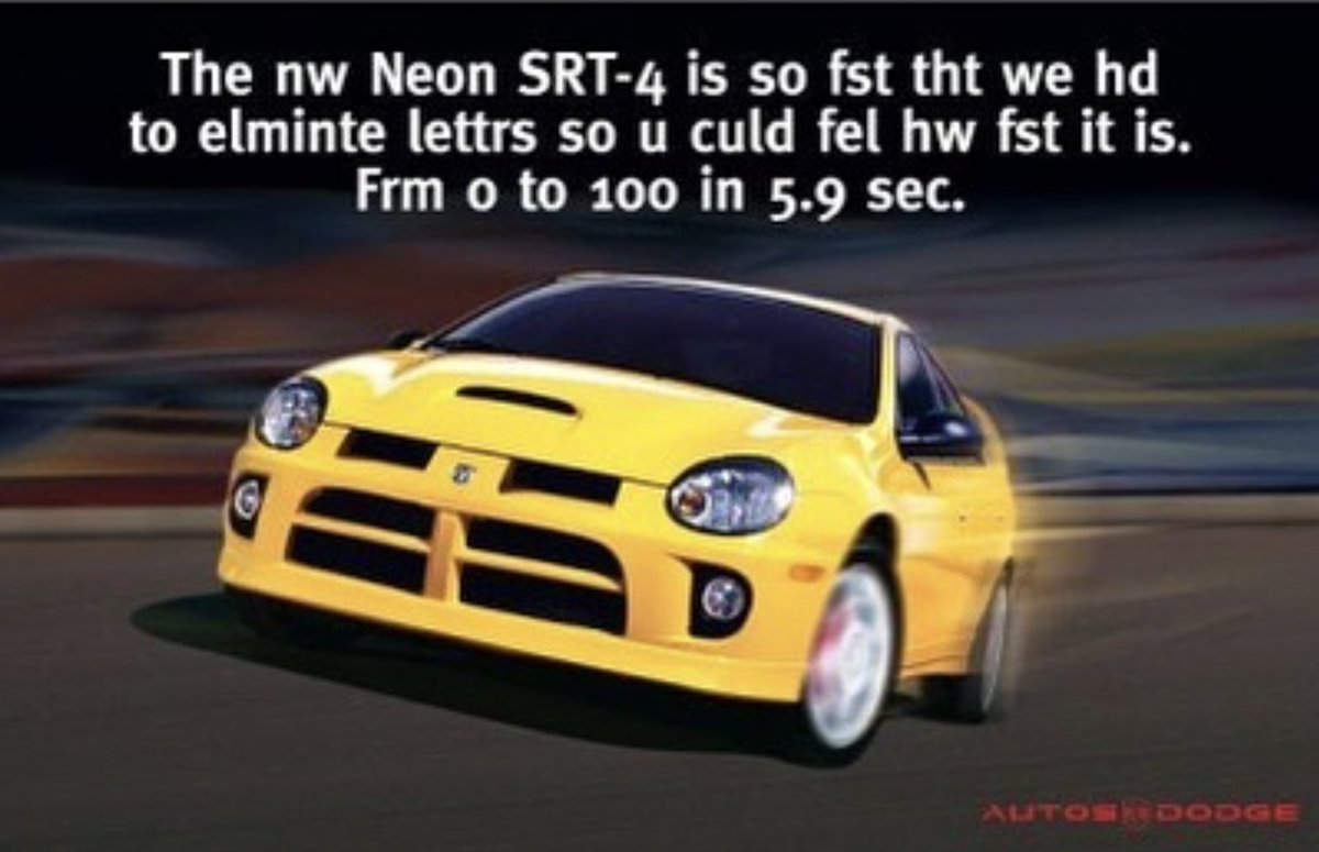 funny ad - We had to elminte lettrs