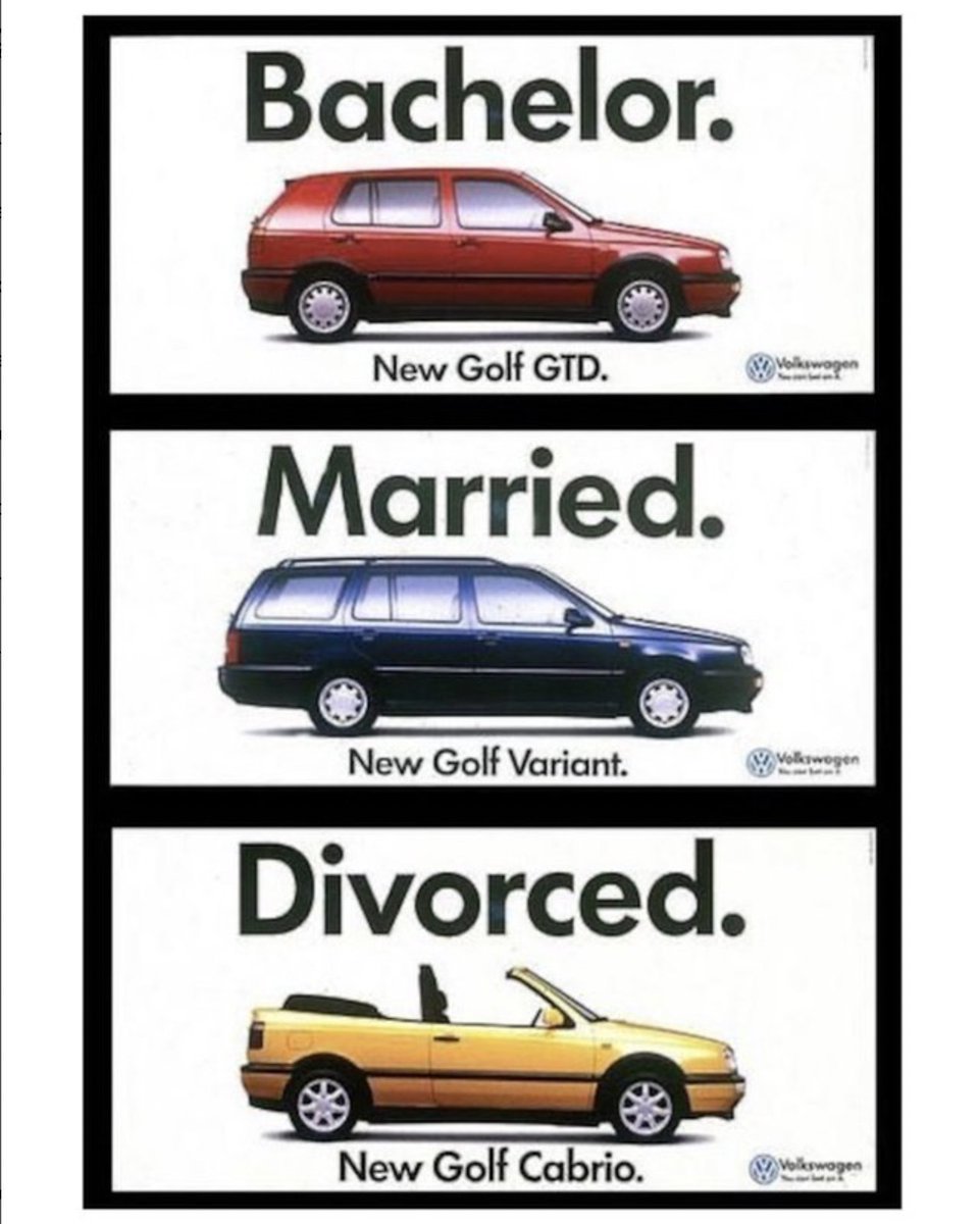 funny ad - Bachelor, Married, Divorced