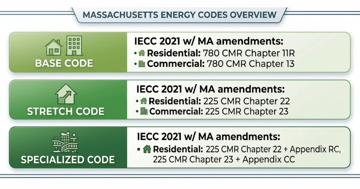 Massachusetts Energy Codes Overview and Levels