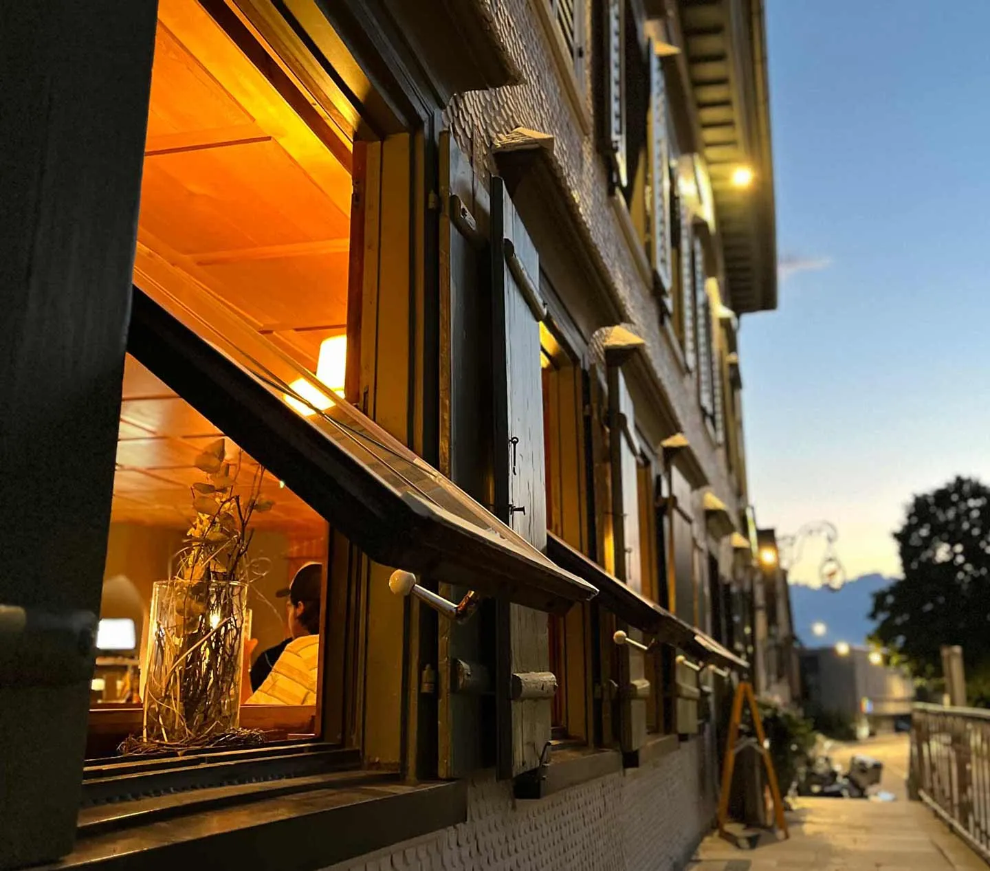 Blick in die Schwemme der Taube Rankweil