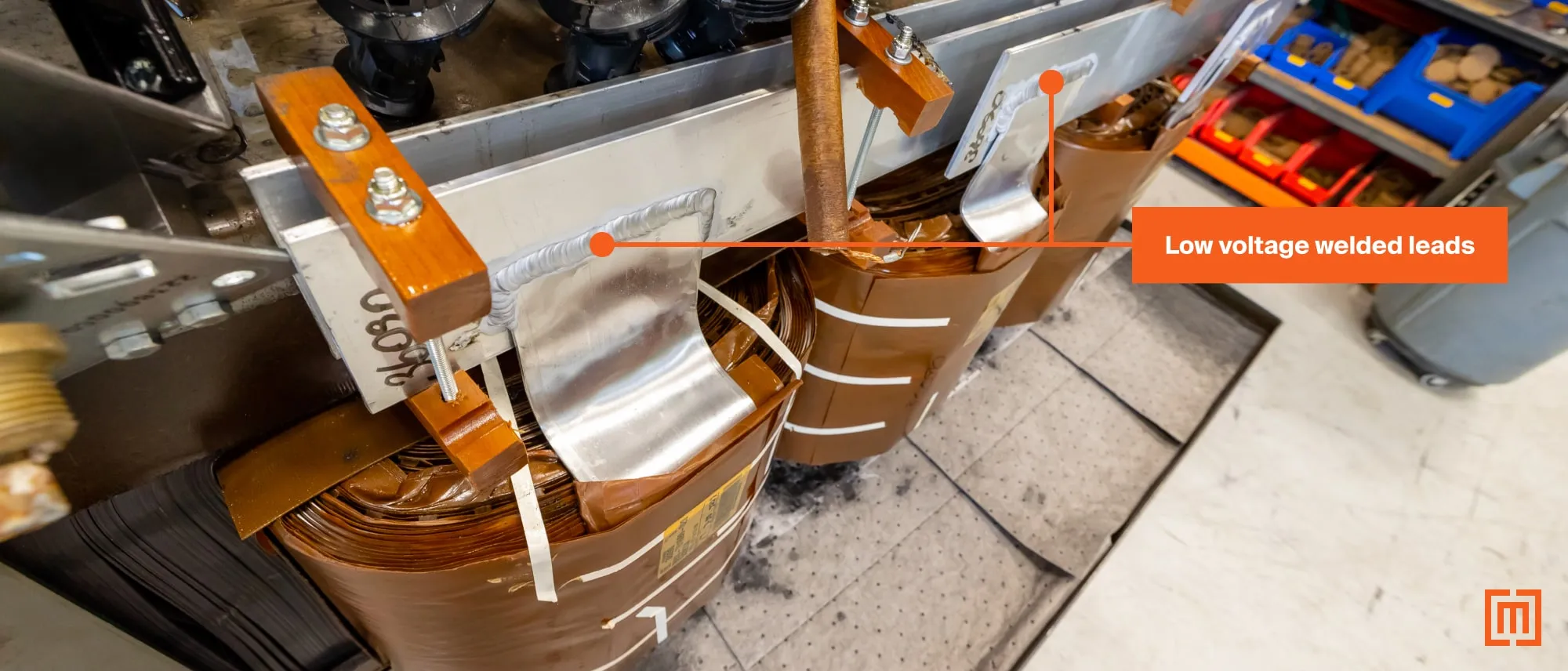 Low voltage welded leads