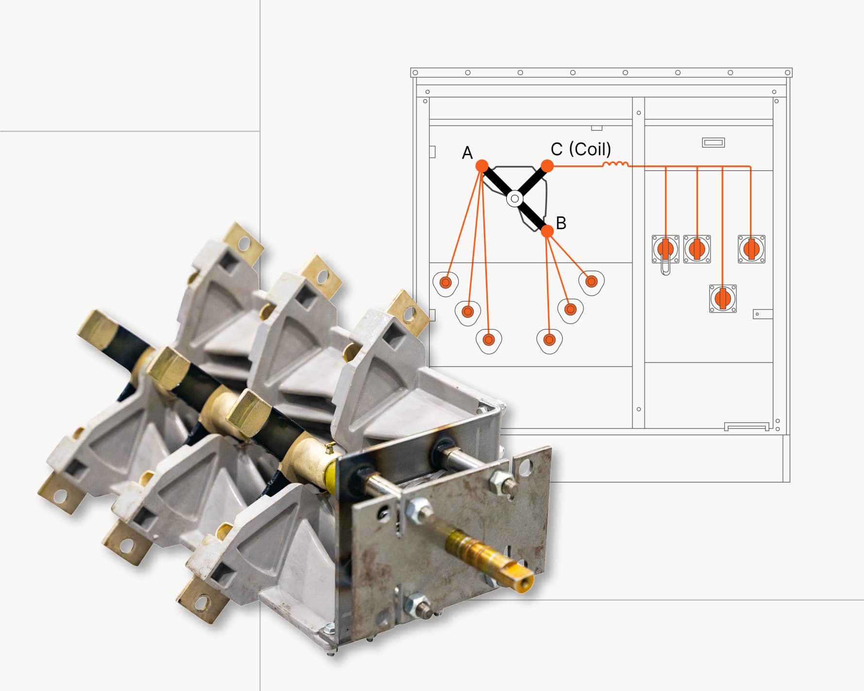 Four Position T-Blade Load Break Switch