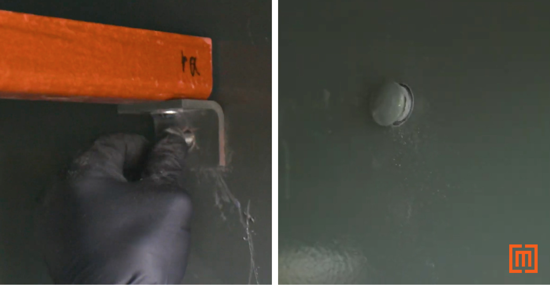 Attaching glastic wedge to transformer cabinet