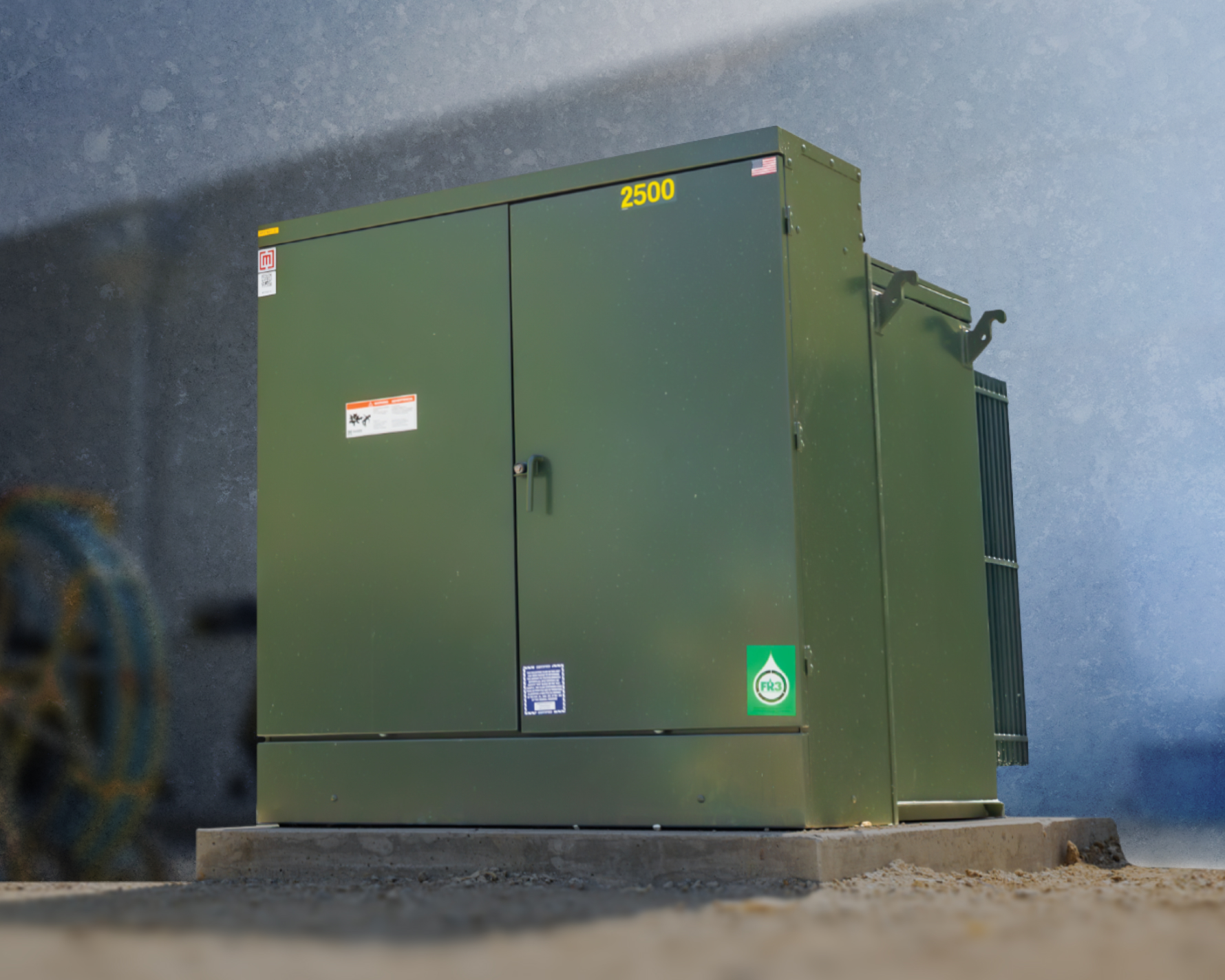 A Maddox transformer undergoing startup procedures