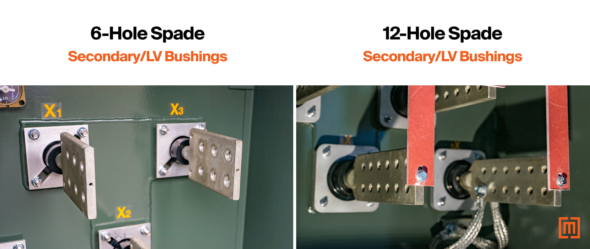 graphic of 6-hole and 12-hole spades