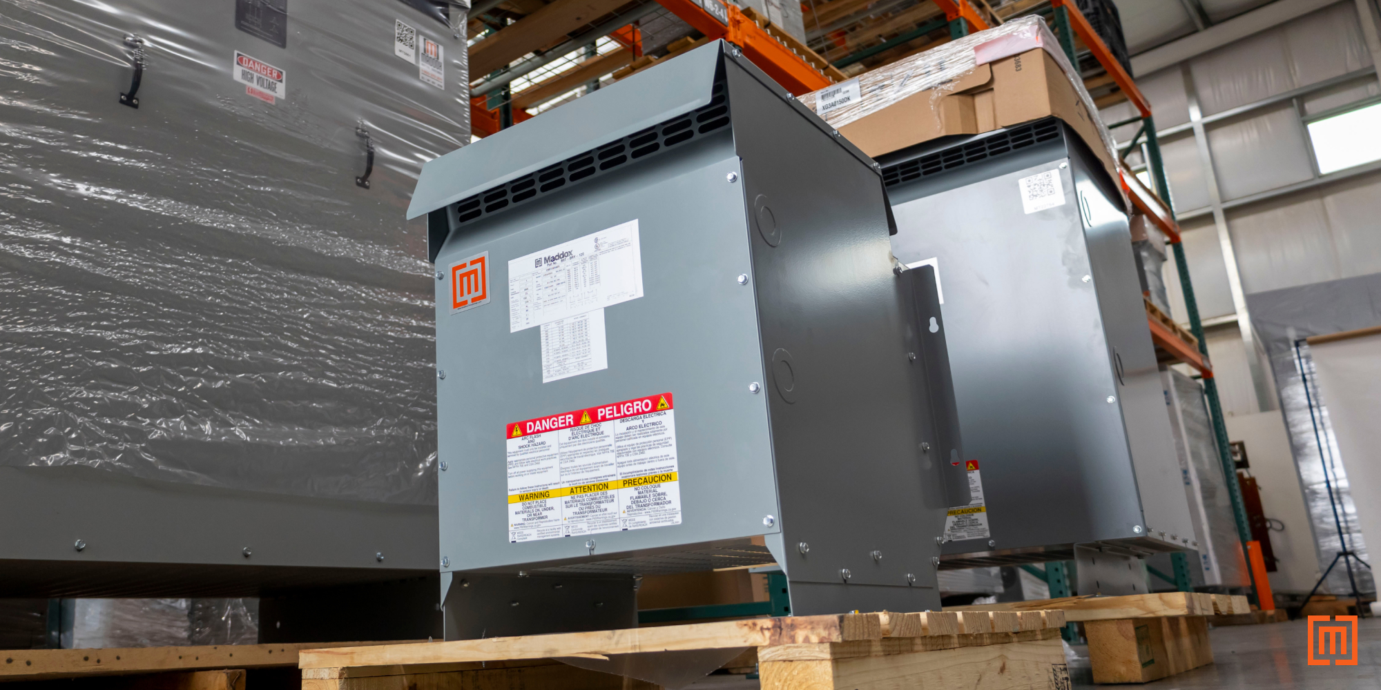 new low voltage transformers on pallet 