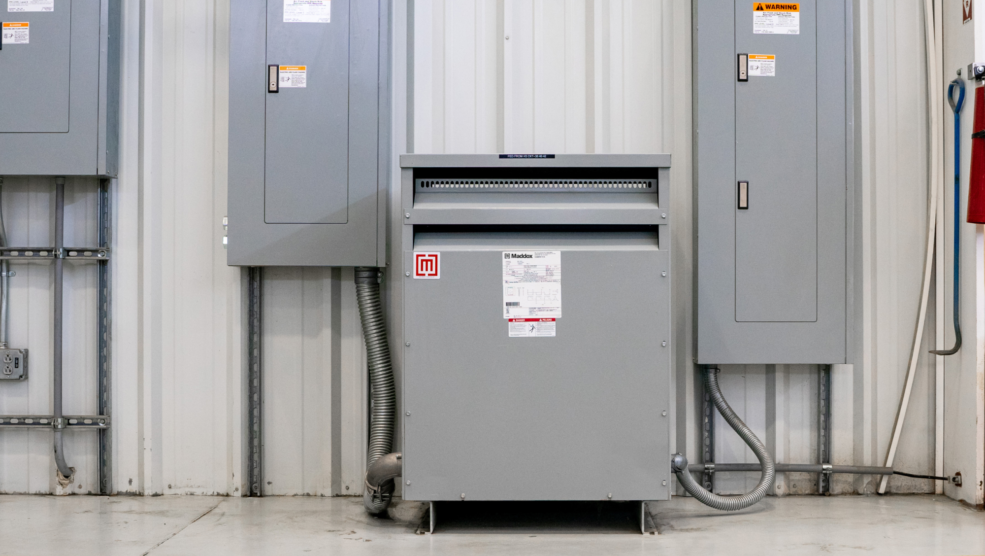 low voltage dry type transformer installed in warehouse