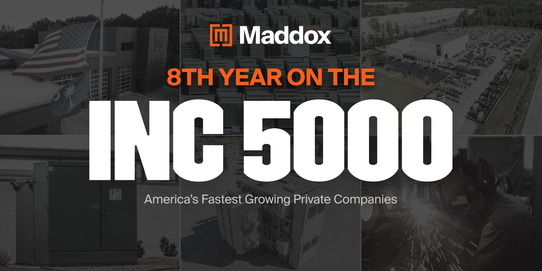 Maddox Industrial Transformer ranks No. 1,367 on the 2026 Inc. 5000, marking its eighth consecutive year among America's fastest-growing companies.