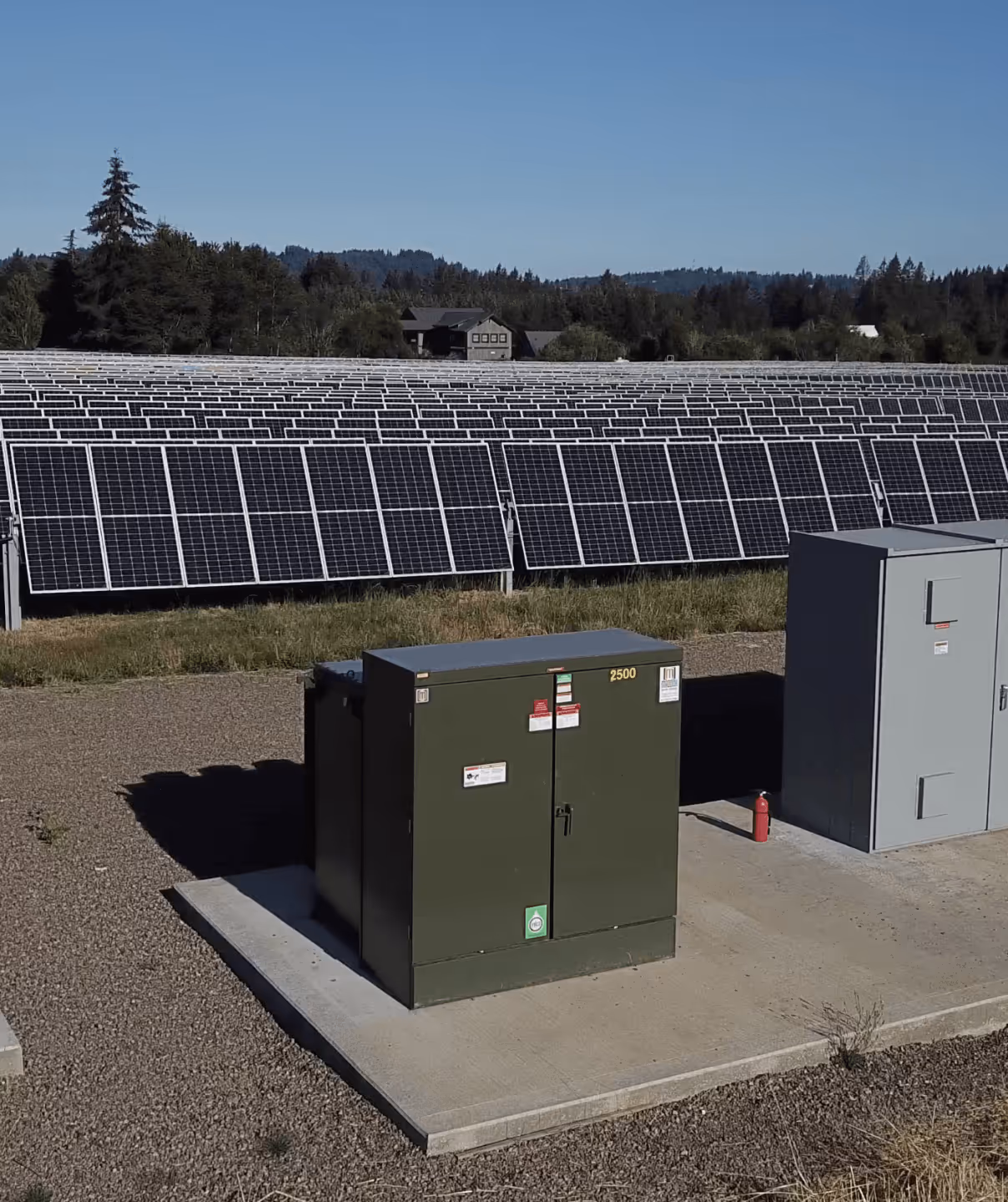 this is a padmount transformer powering a solar field