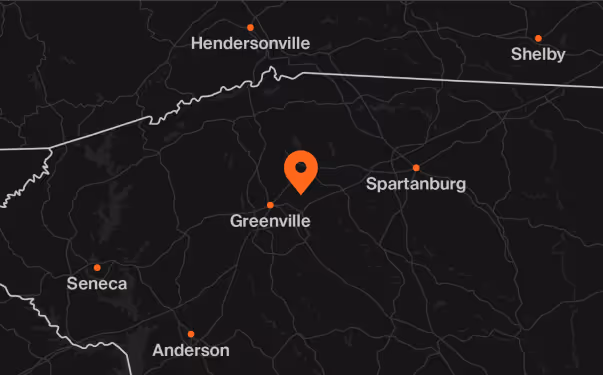 Map image indicating address at 865 Victor Hill Rd, Greer, SC 29651