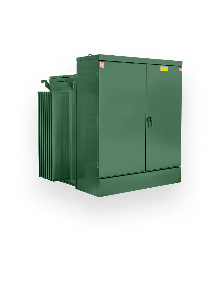 Green liquid filled padmounted transformer