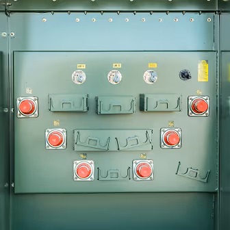 2500 kVA Padmount primary dead front bushings with loadbreak switches and tap changer