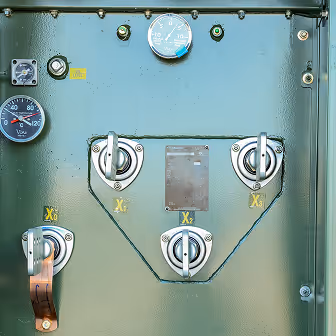 1000 kVA Padmount Secondary Live Front Bushings and Gauges