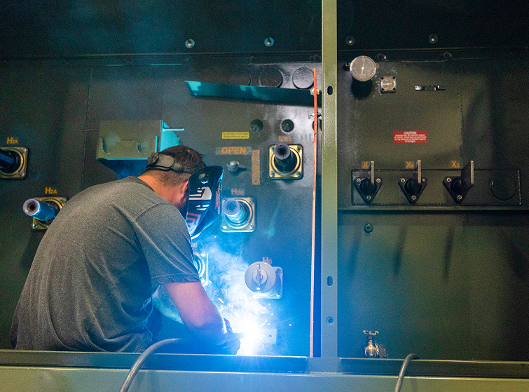 maddox transformer technician remanufacturing a padmount transformer