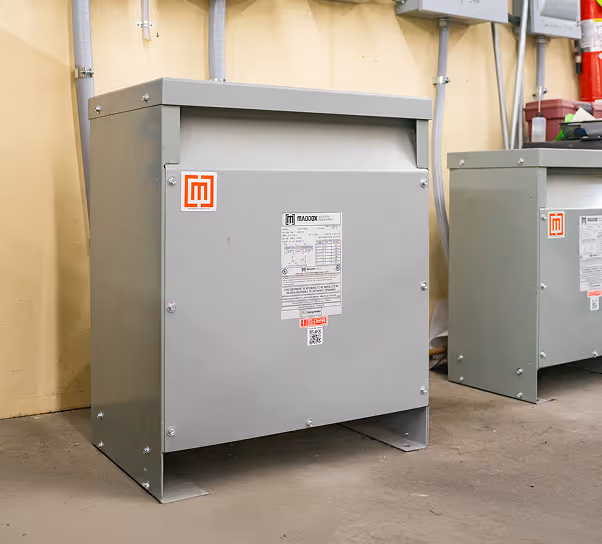 Four Maddox dry type transformers installed
