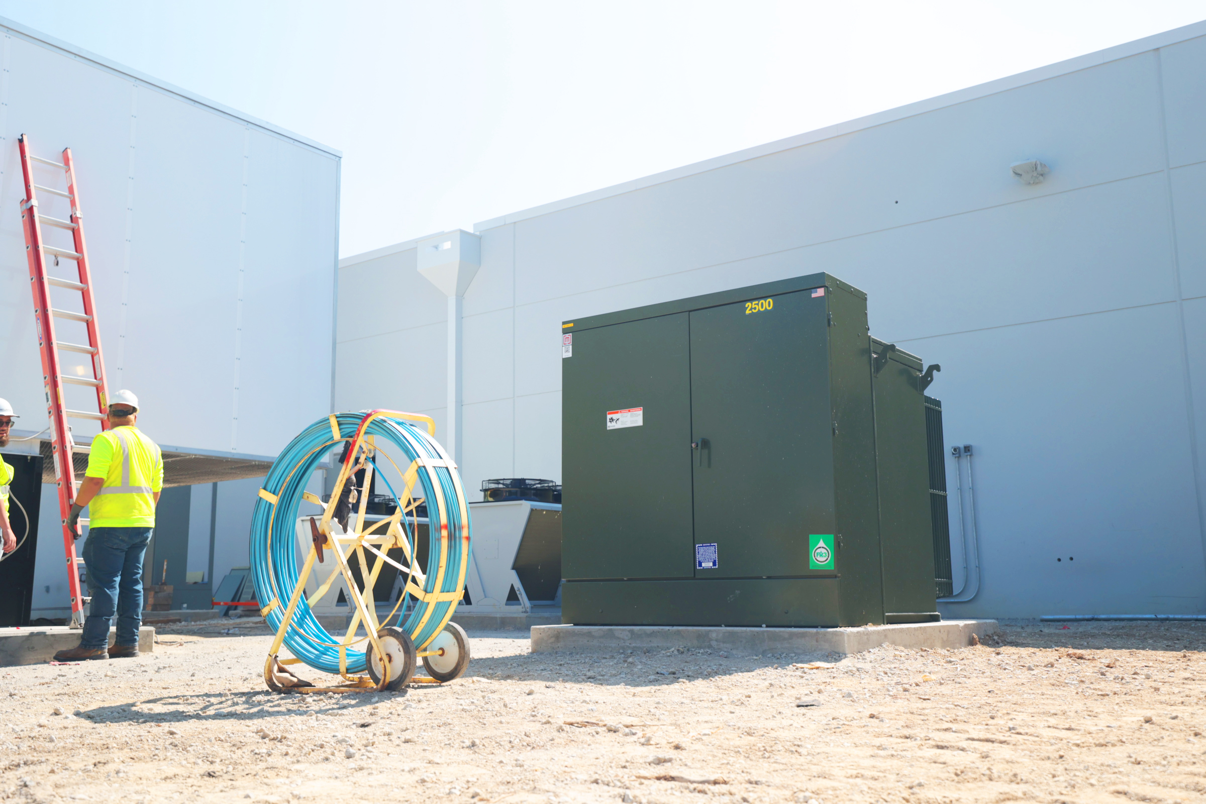 A Maddox padmount transformer installed at a data center in South Carolina