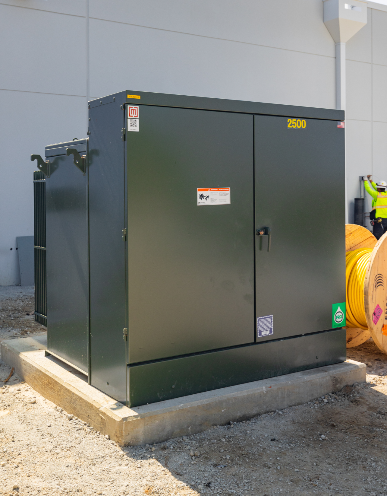 A Maddox pad-mounted transformer installed at a data center in South Carolina