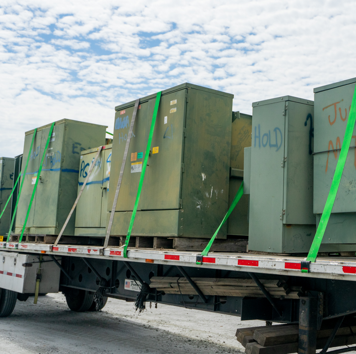 Contractor installing a Maddox medium voltage dry-type transformer