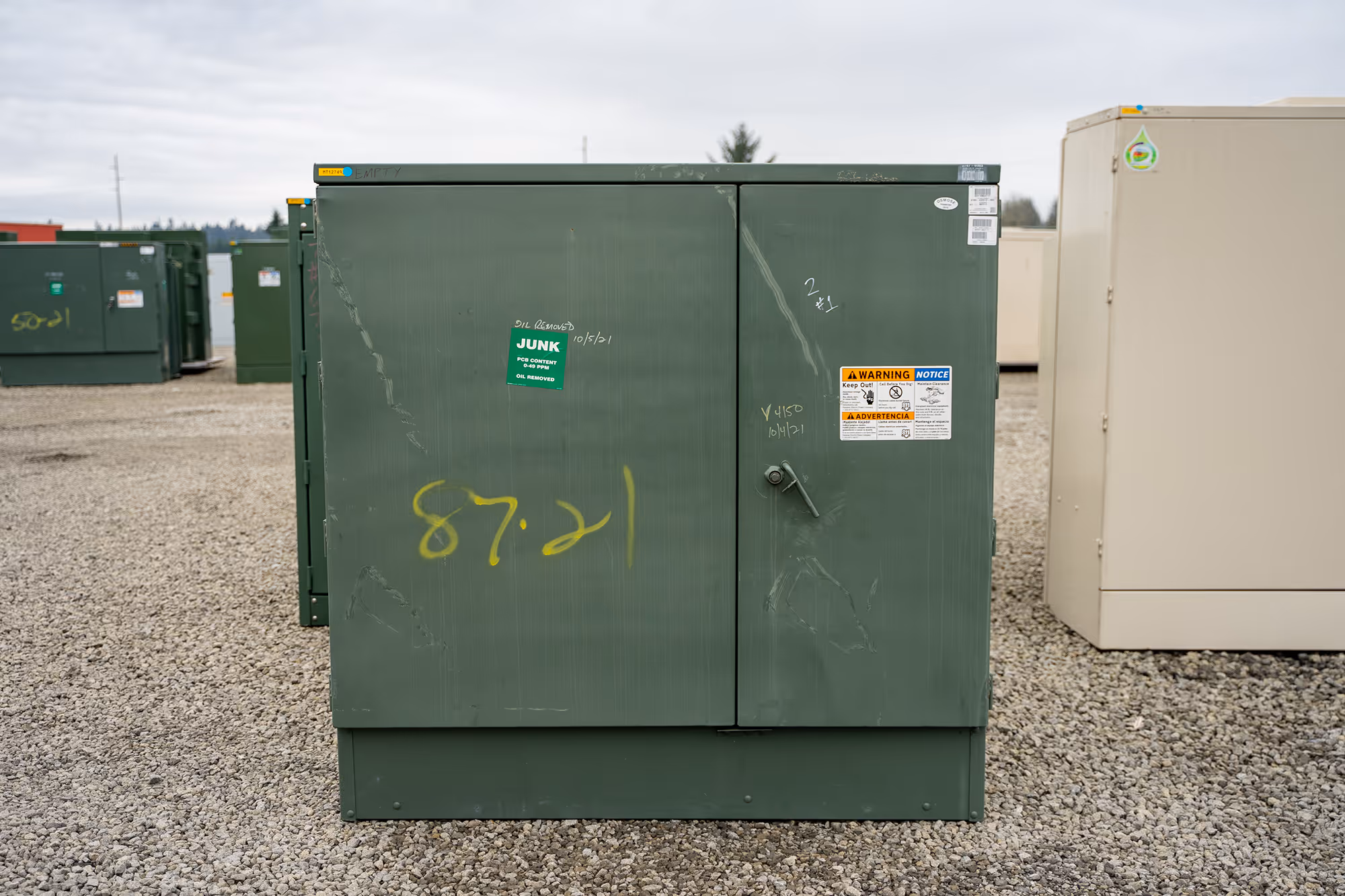 Green surplus pad-mounted transformer