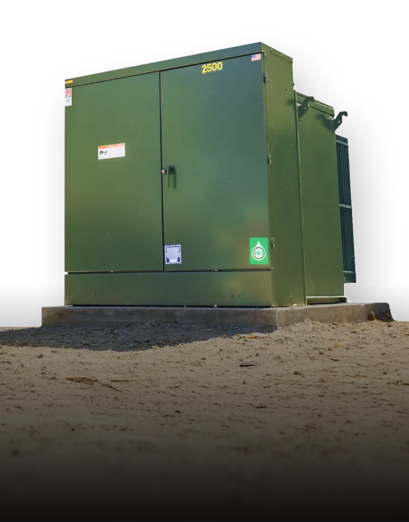 Green Maddox padmount transformer for a data center project