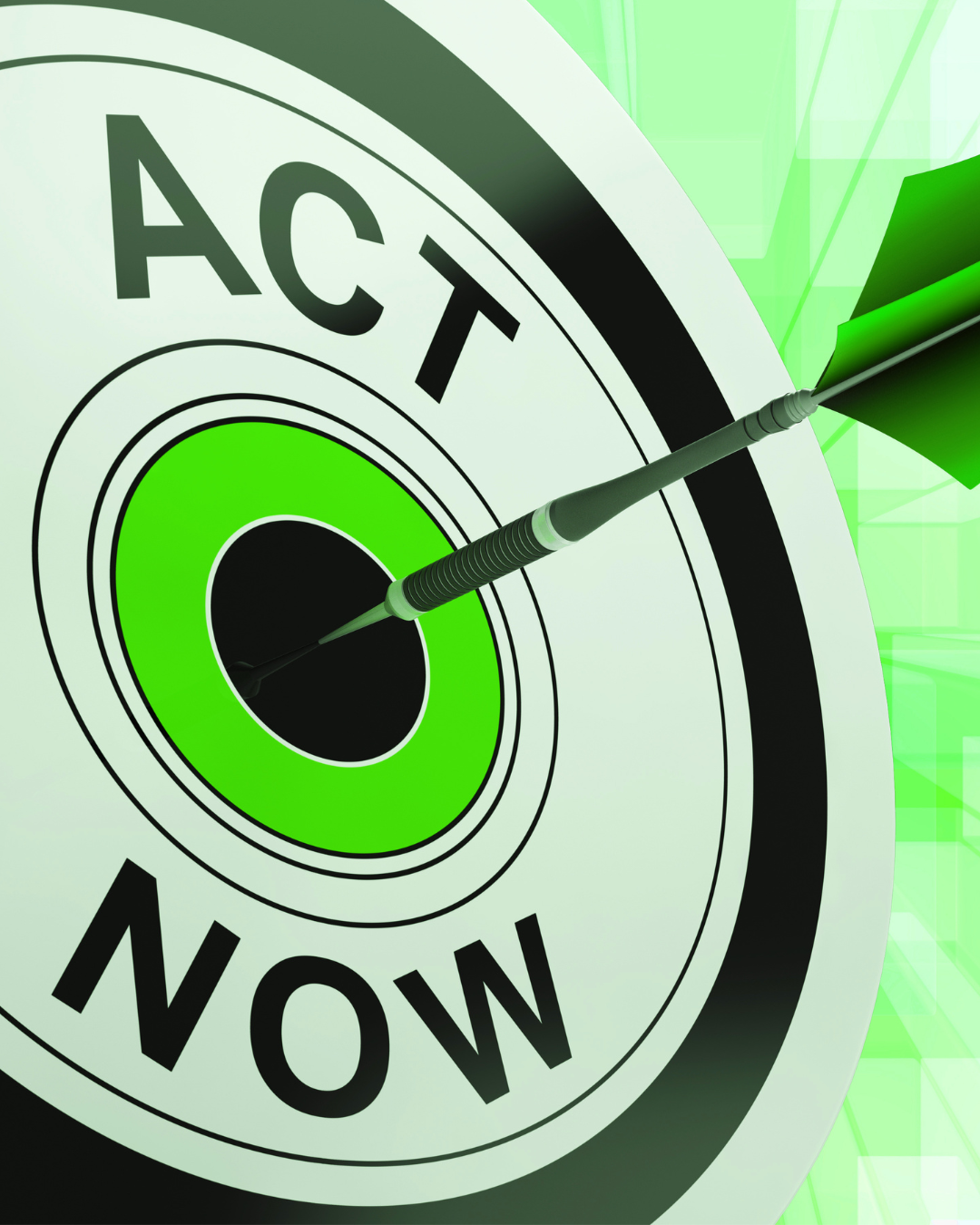 Act now sign showing immediate action needed.