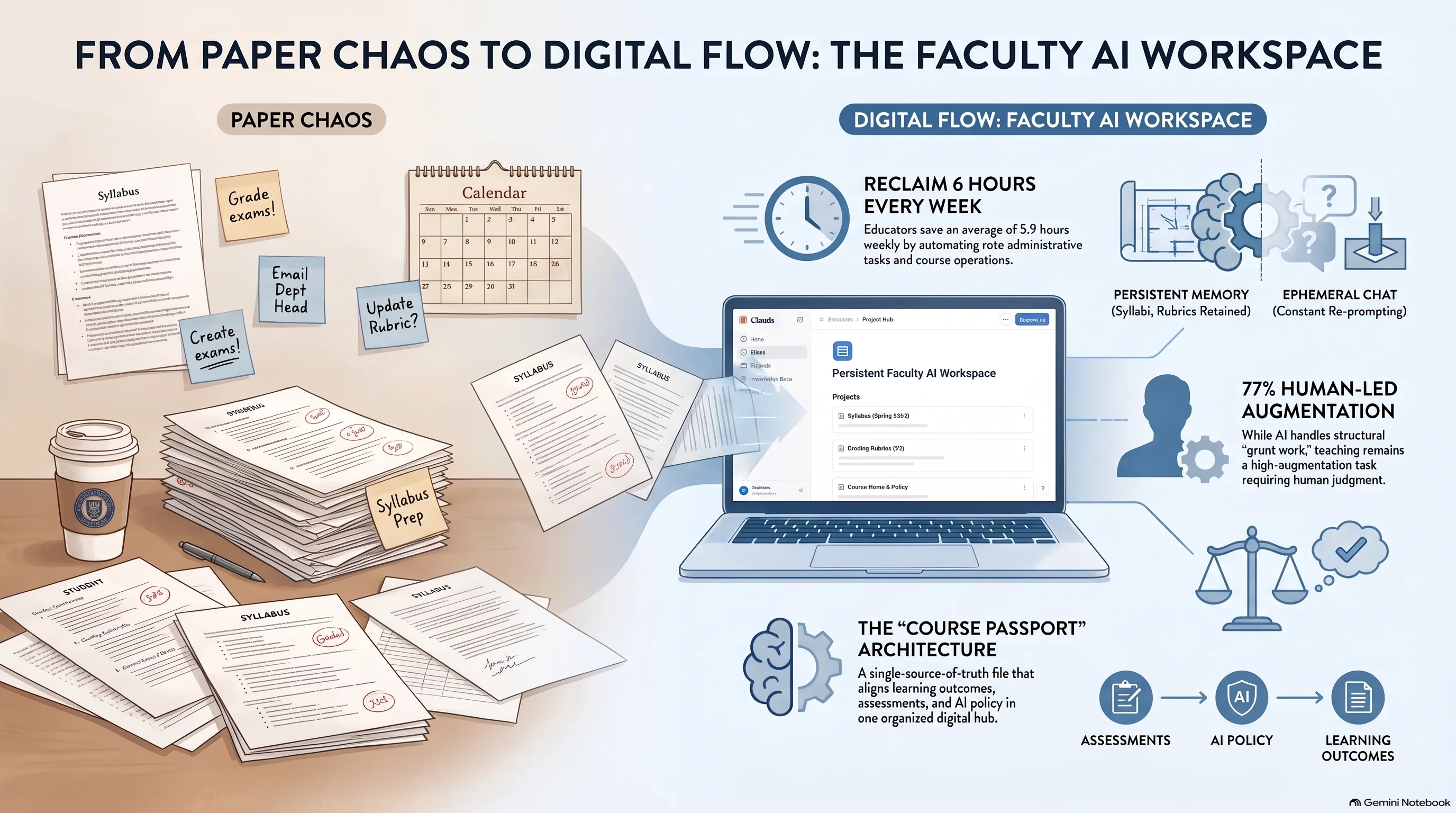 Measurable benefits of AI course workspaces: 15+ hours reclaimed per week