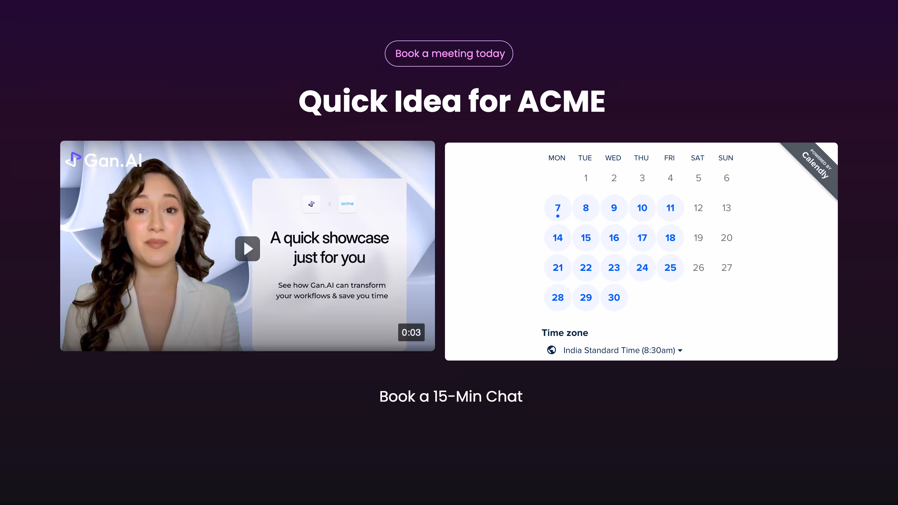 The Focused Sales Outreach video landing page