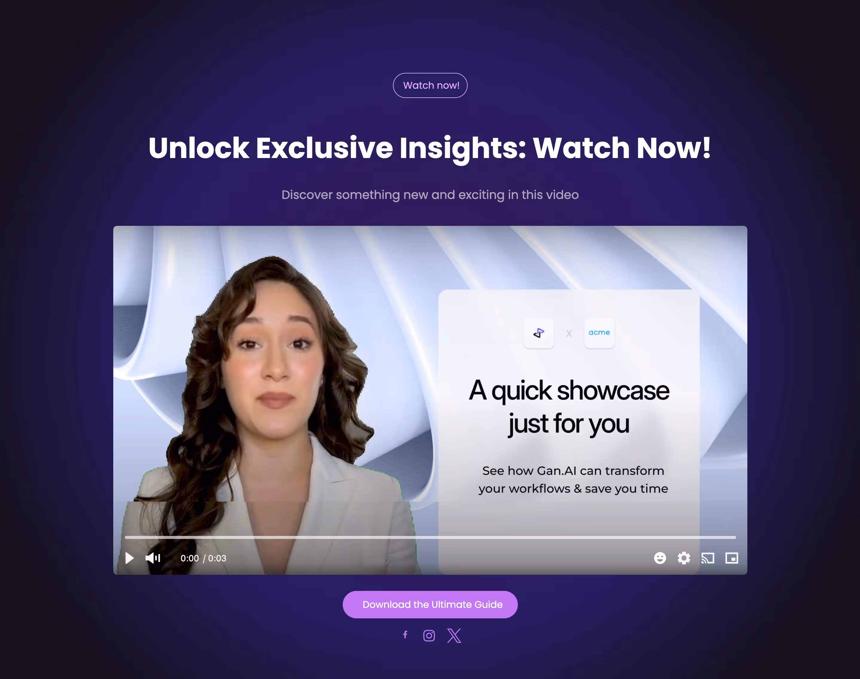 the engaging marketing campaign video landing page