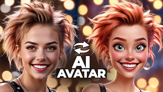 caricature vs real face avatars