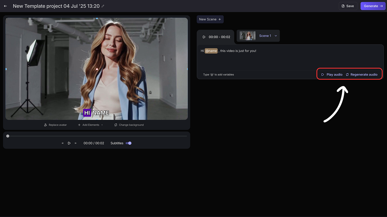 ai talking head generator