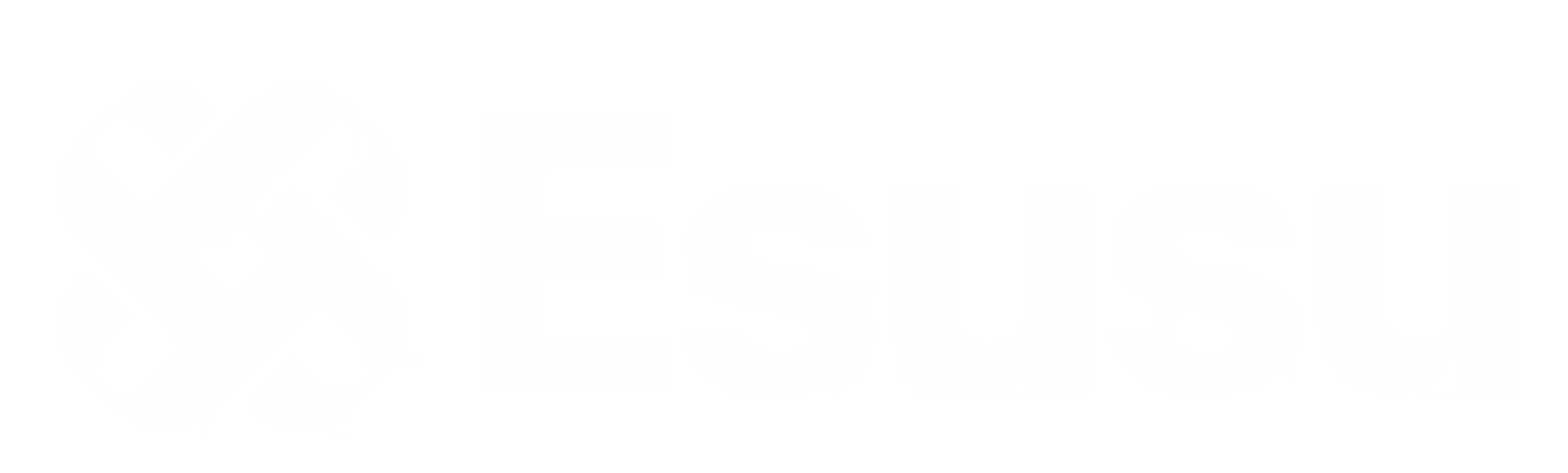 Esusu logo with stylized letter E inside a circular gradient blue background.