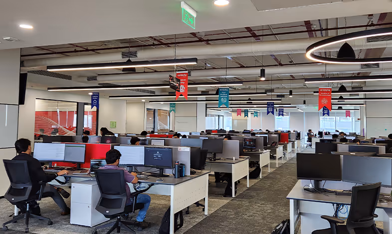 New Office Space. A workspace that reflects the spirit of innovation. Designed to connect, create, and collaborate seamlessly.