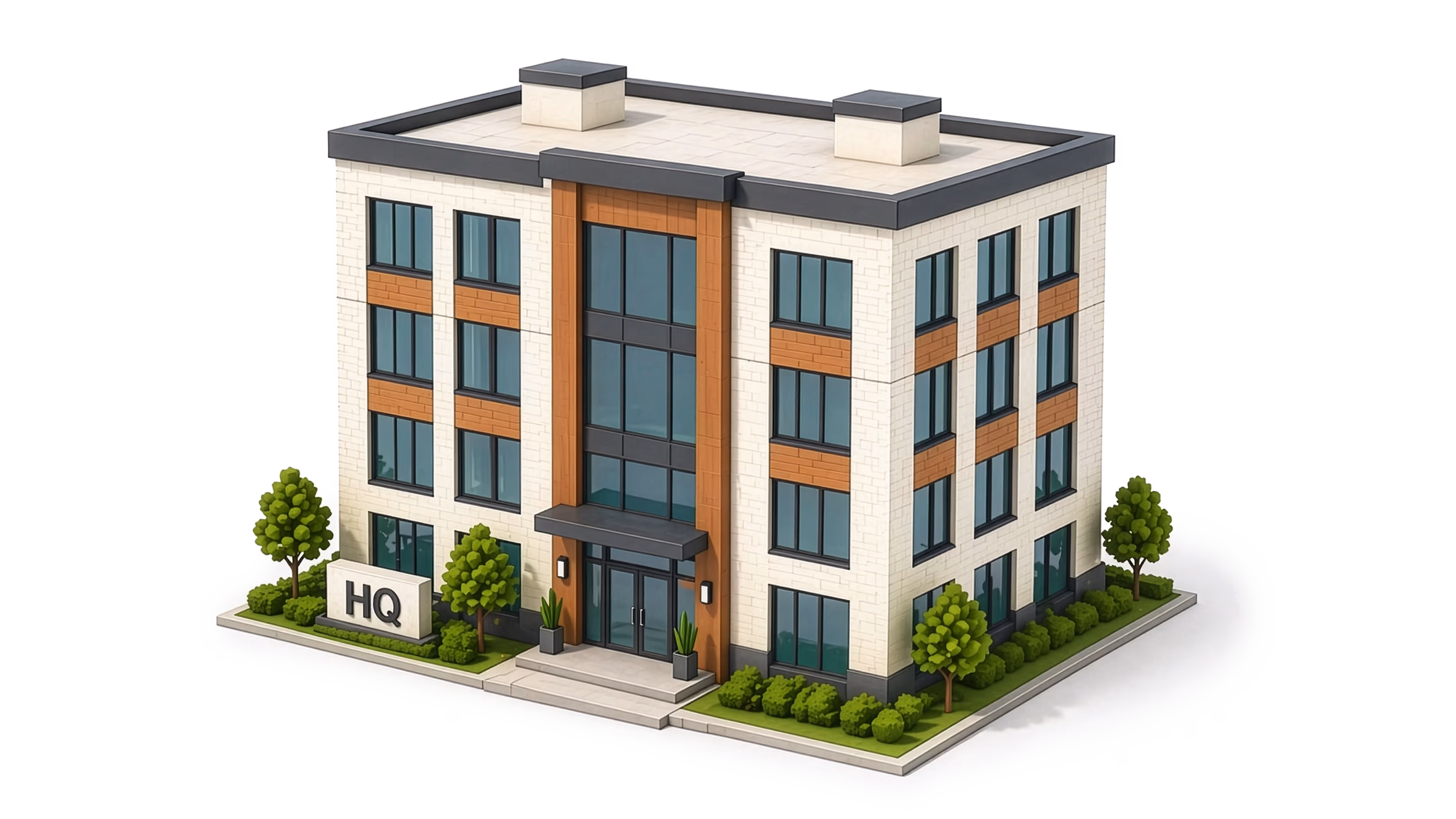 Isometric view of an Entrata-powered multifamily property