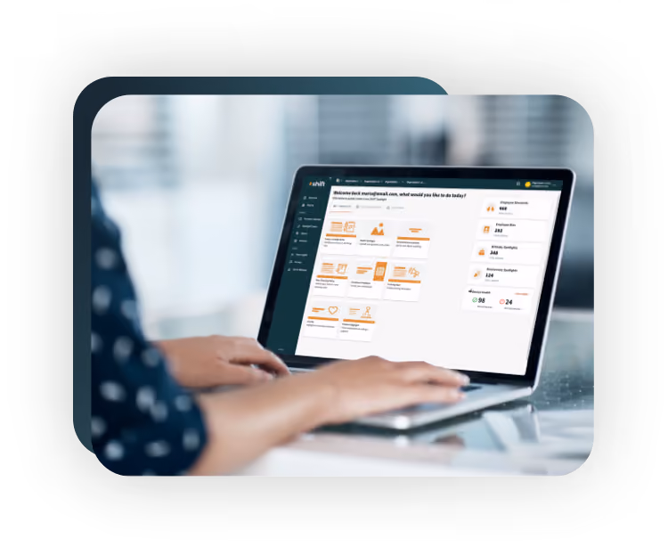 user updating display CMS