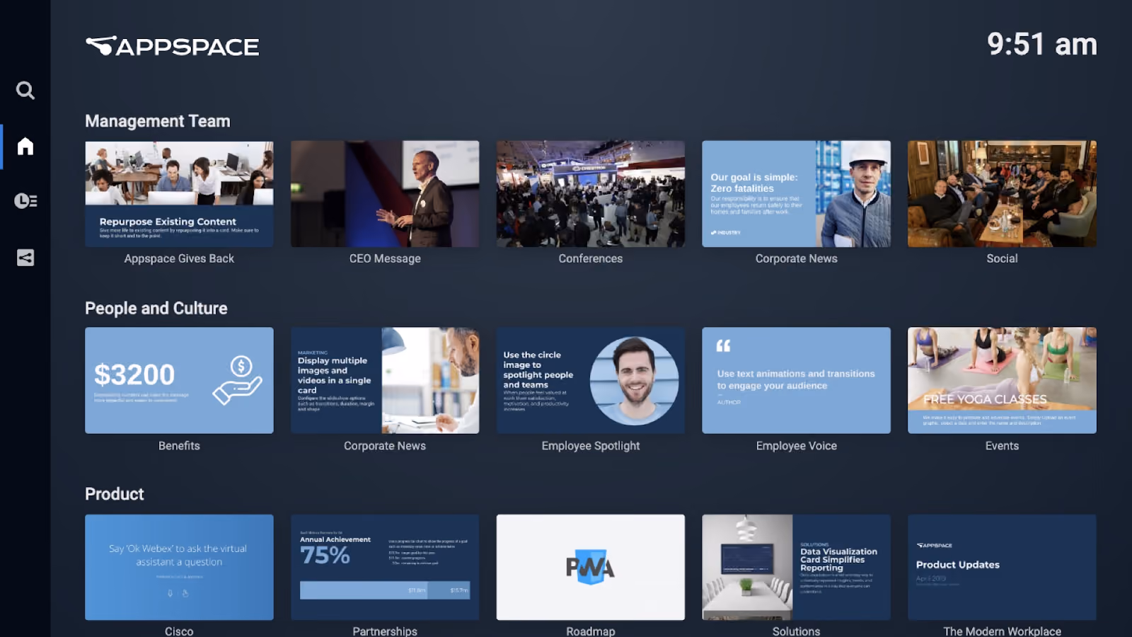 appspace interface