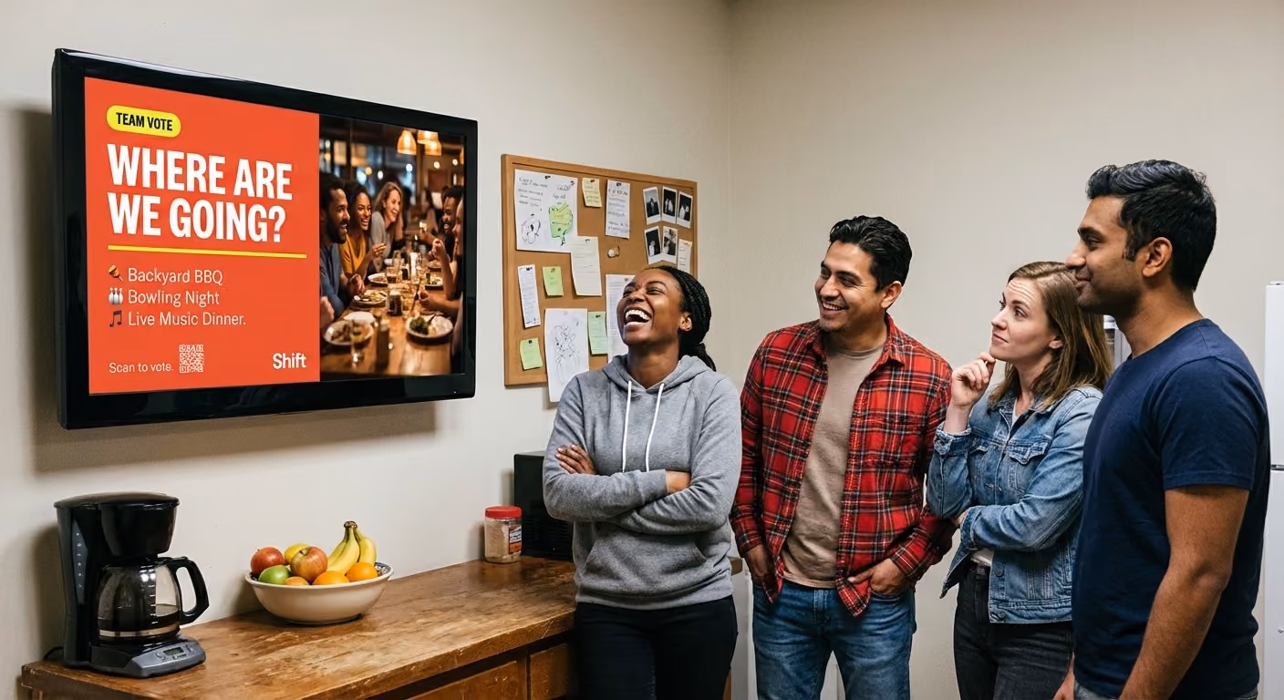 breakroom display quiz to scan