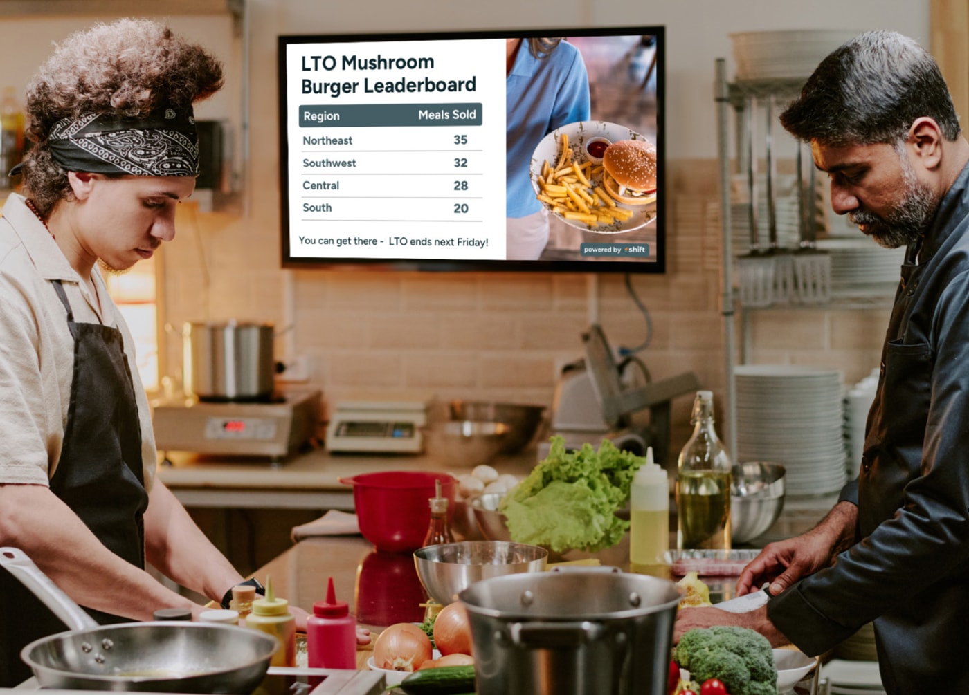 Two people in a kitchen chopping vegetables and preparing ingredients for a meal together.