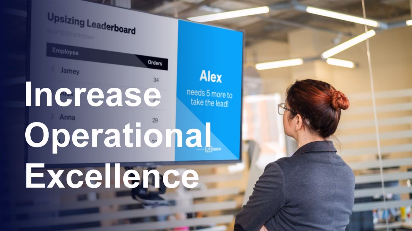 A graphic illustrating strategies to enhance operational excellence in a business environment.