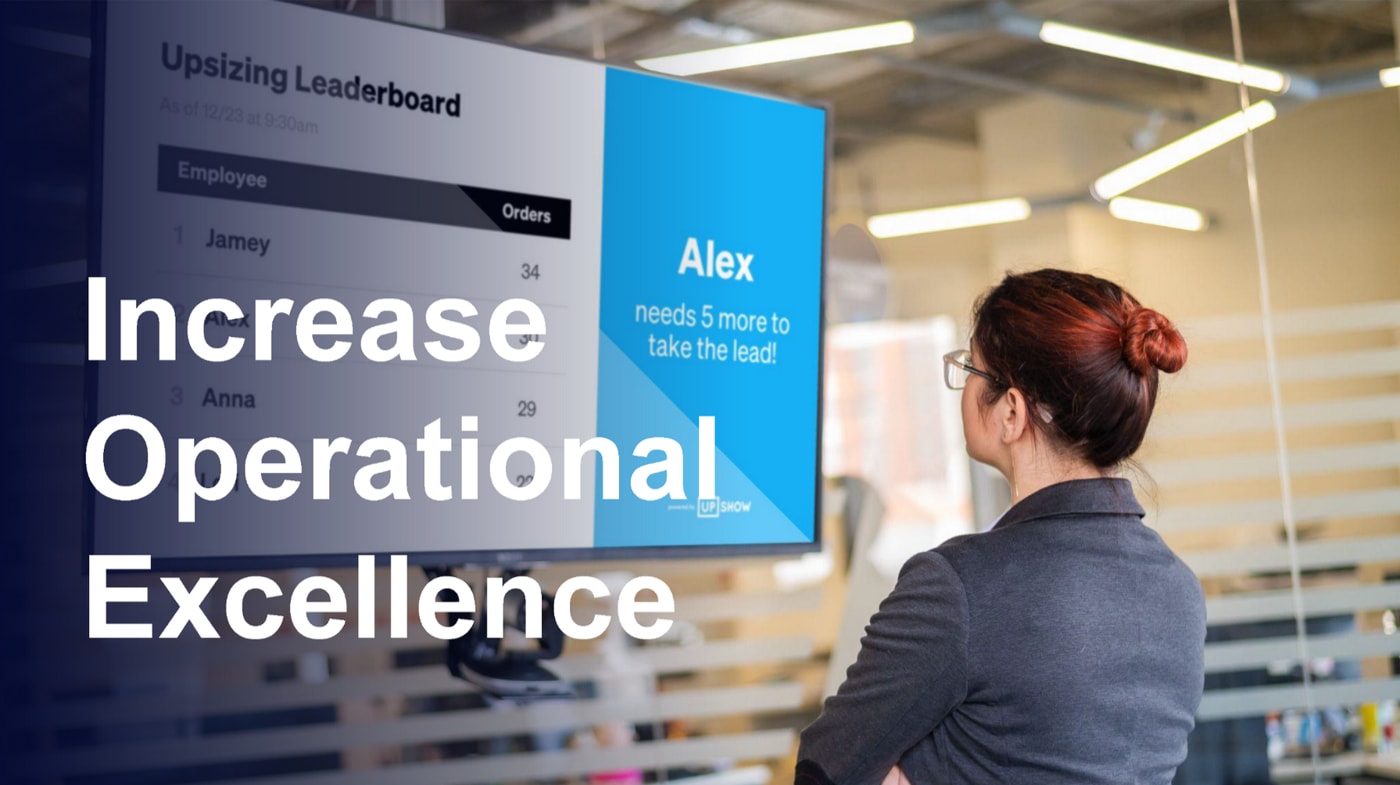 A graphic illustrating strategies to enhance operational excellence in a business environment.
