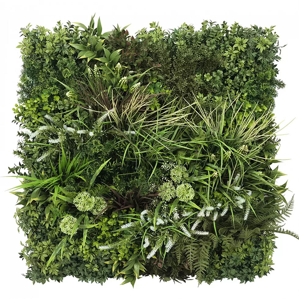 Green artificial wall panel
