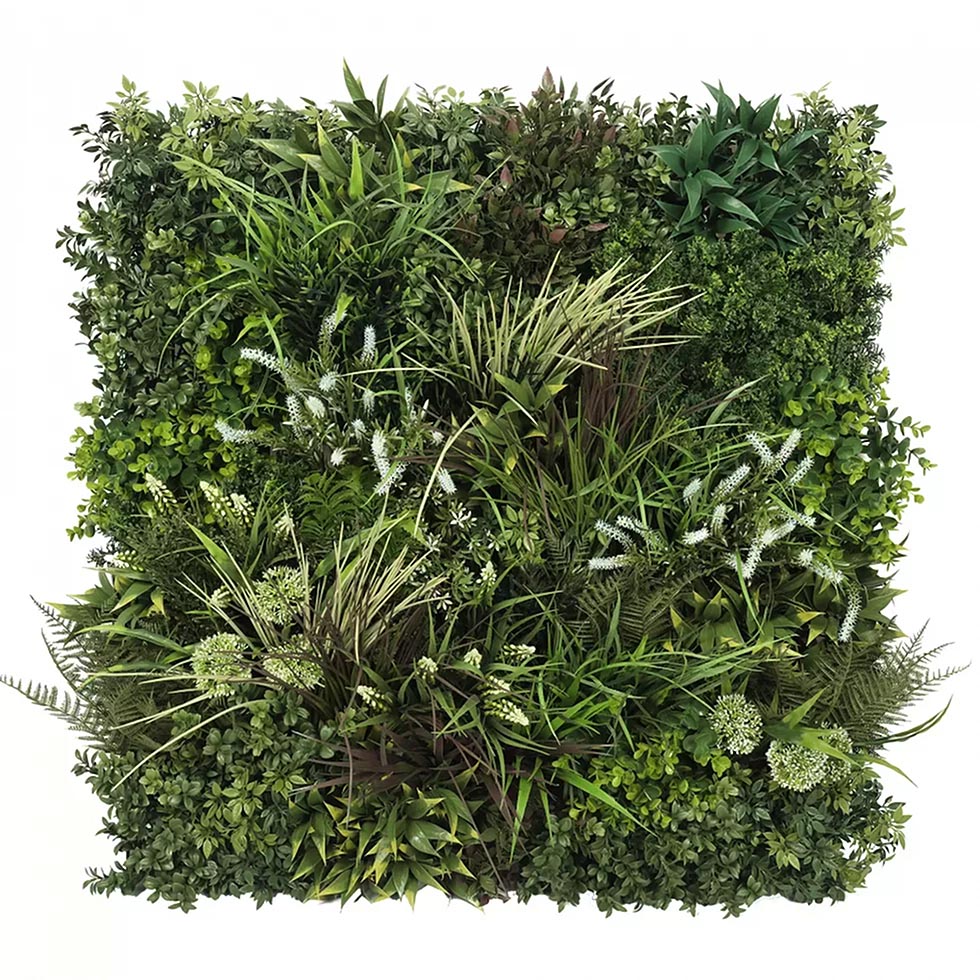 Green artificial wall panel