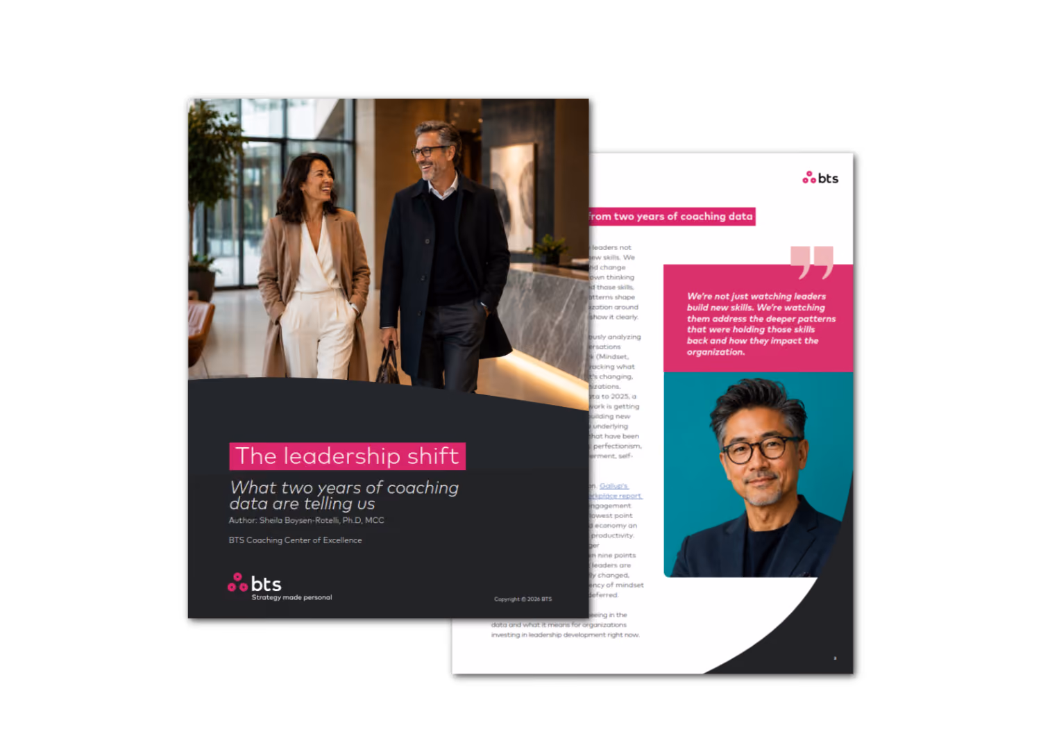 BTS whitepaper cover: The Leadership Shift — mindset coaching research
