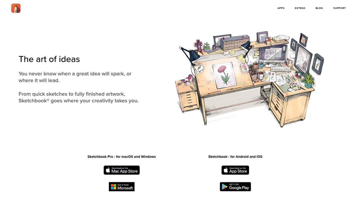 7 Best App to Make Clothing Designs for Fashion Creators 2026 - Sketchbook by Autodesk