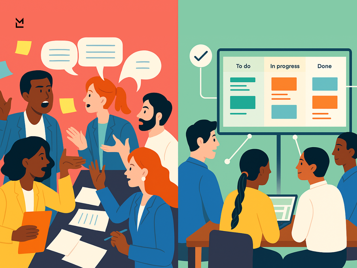 Chaotic vs organized team collaboration